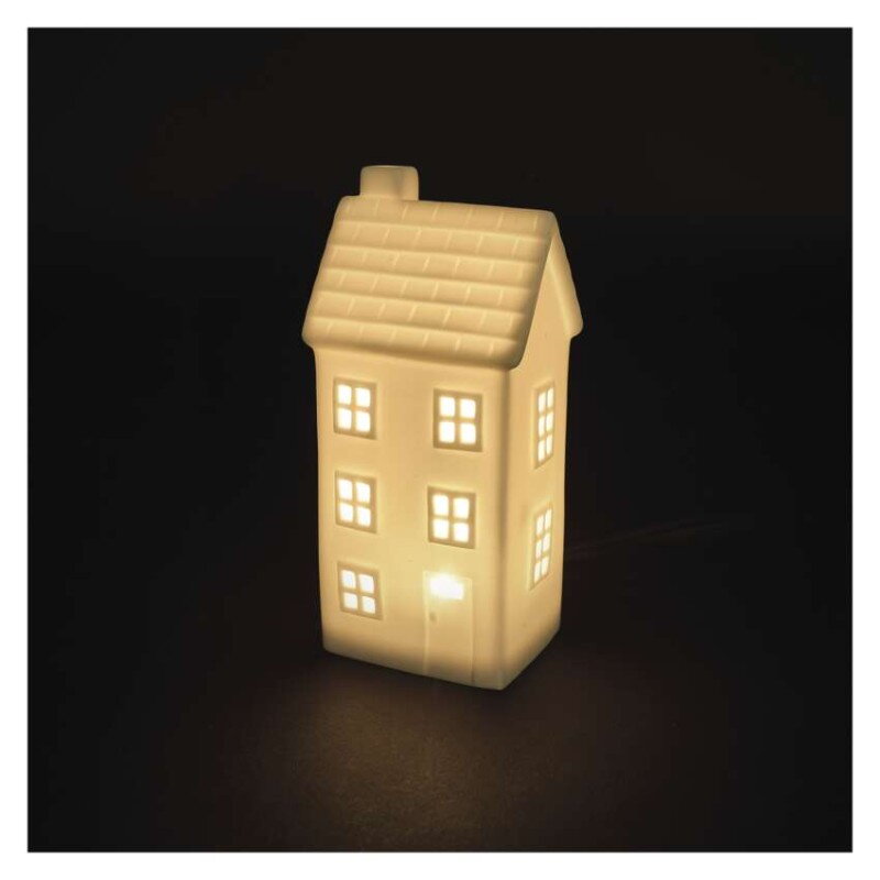 EMOS DCLW36 LED keramický domček, teplá biela