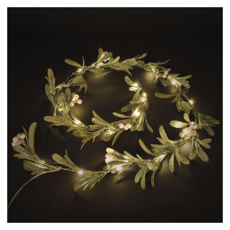 EMOS DCTW27 LED vianočná girlanda - imelo, teplá biela