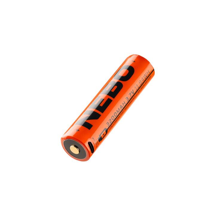 NEBO Akumulátor, 18650 3200mAh, USB-C