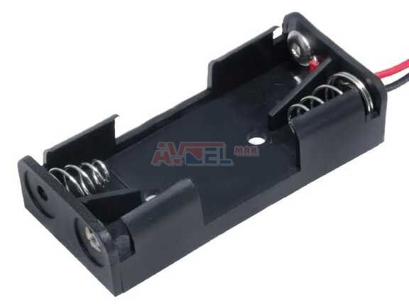 Držiak batérií AAA 2x s vodičmi 2ks vedľa seba