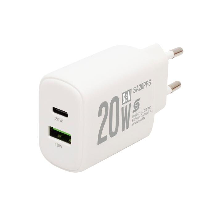 home SA20PPS USB sieťová rýchlonabíjačka, QC PD PPS, 20W