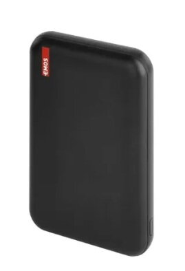 EMOS Power bank WI 521, 5 000 mAh, 20 W+Wireless, čierny
