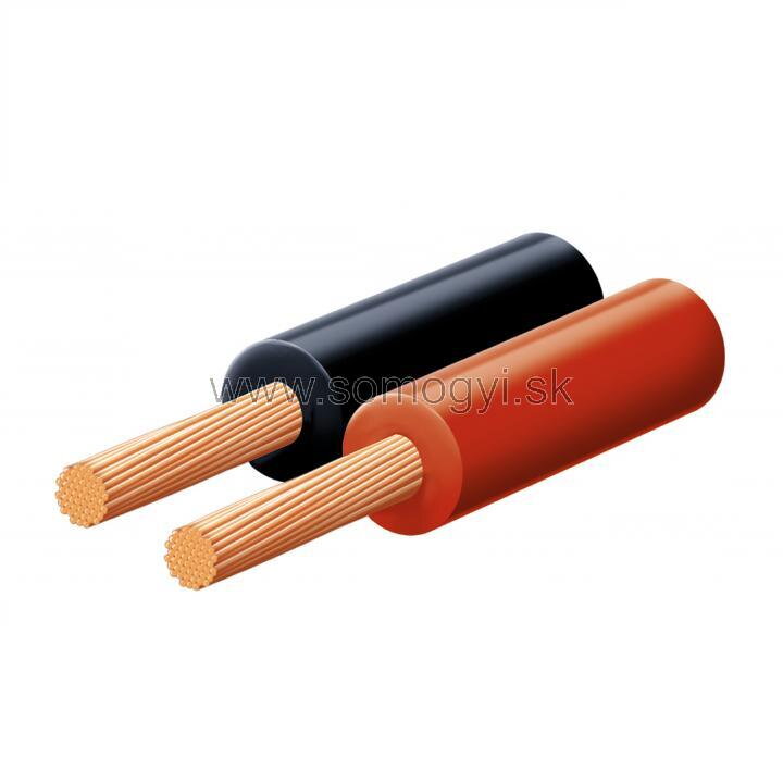 SAL Reprokábel, červeno-čierny, 2x0,35mm, 100m/kotúč SAL Reprokábel, červeno-čierny, 2x0,35mm, 100m/kotúč