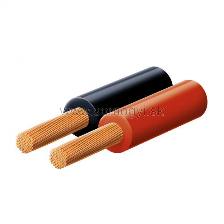 Reprokábel, červeno-čierny, 2x0,75 mm, 100 m/kotúč Reprokábel, červeno-čierny, 2x0,75 mm, 100 m/kotúč