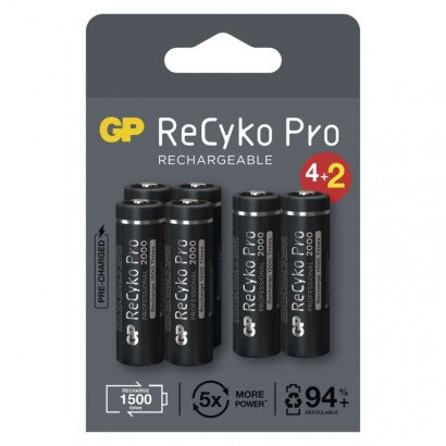 GP Batteries Nabíjacia batéria ReCyko Pro Professional (AA) 6 ks GP Batteries Nabíjacia batéria ReCyko Pro Professional (AA) 6 ks