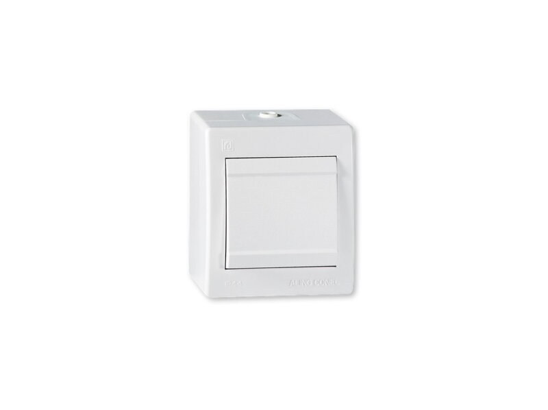 ALING-CONEL Spínač č.6 na povrch biely power line IP44