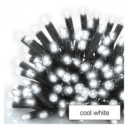 EMOS Lighting Profi LED spojovacia reťaz čierna – cencúle, 3 m, vonkajšia, studená biela