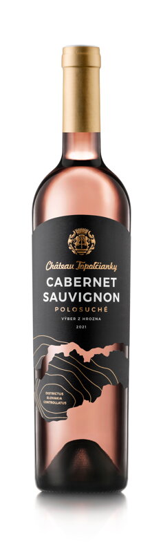 Chateau Topoľčianky CABERNET SAUVIGNON, rose - výber z hrozna, D.S.C., 0,75l