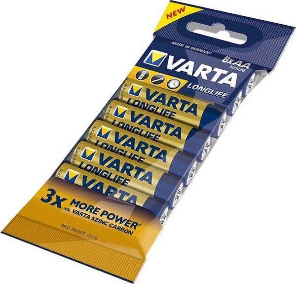 Varta Alkalická batéria LongLife LR6 (AA) 8ks Varta Alkalická batéria LongLife LR6 (AA) 8ks