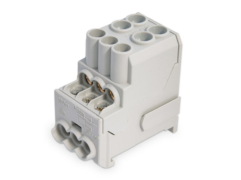 FIRN Krytá rozbočovacia svorkovnica šedá UVB 100A L/080010-0-4