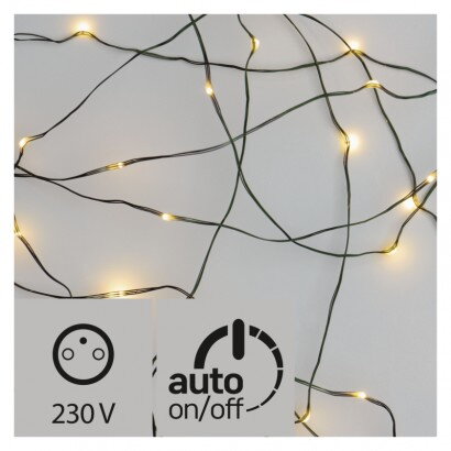 EMOS ZY1917T LED vianočná nano reťaz, 15m, teplá biela