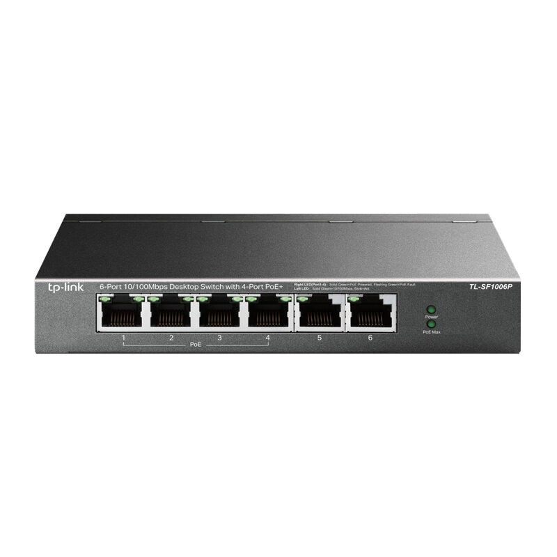 TP-link TP-Link TL-SF1006P [6-Port 10/100Mbps Desktop Switch with 4-Port PoE+]