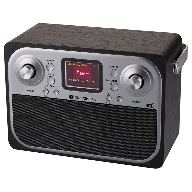 GoGEN DAB 700 BTCB Rádio prijímač s DAB+/FM, čierne/šedé