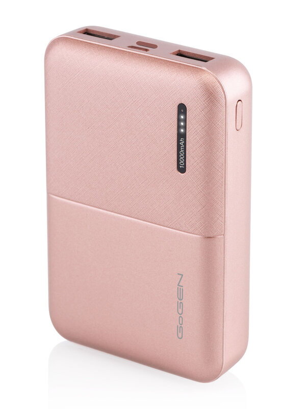 GoGEN Powerbanka 10000 mAh, PB100007, metalická - ružová GoGEN Powerbanka 10000 mAh, PB100007, metalická - ružová