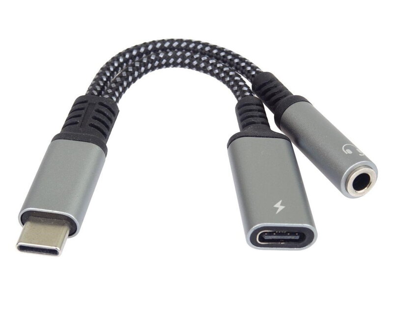 PremiumCord USB-C /3,5mm jack s DAC chipem + USB-C