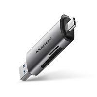 AXAGON CRE-SAC, USB3.2 Gen 1 Type-C + Type-A externá čítačka kariet SD/microSD AXAGON CRE-SAC, USB3.2 Gen 1 Type-C + Type-A externá čítačka kariet SD/microSD