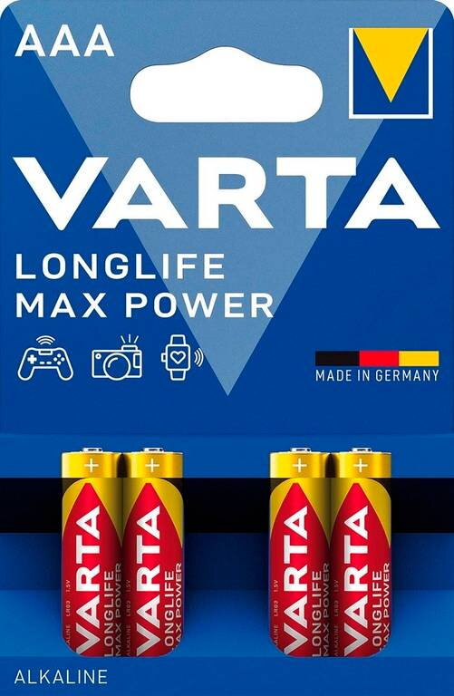 Varta Alkalická batéria MAX POWER LR03 (AAA) Varta Alkalická batéria MAX POWER LR03 (AAA)
