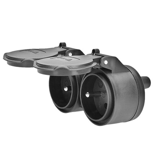 Solight P69 Dvojzásuvka do vlhka
