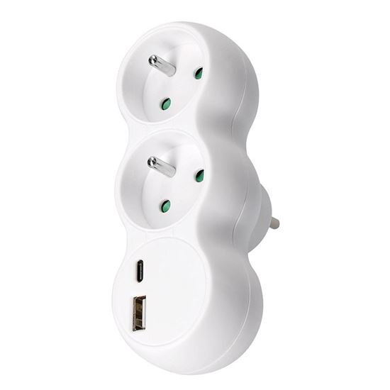 Solight P100-PD20 rozbočovač s USB A+C