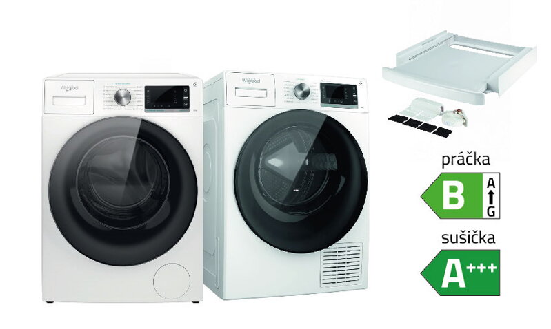 Set Whirlpool W6X W845WB EE + W7 D84WB EE + medzikus 